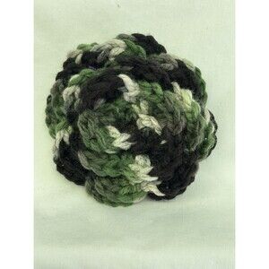 Crochet Flower Handmade New Camouflage Appliqué Decor Project Piece